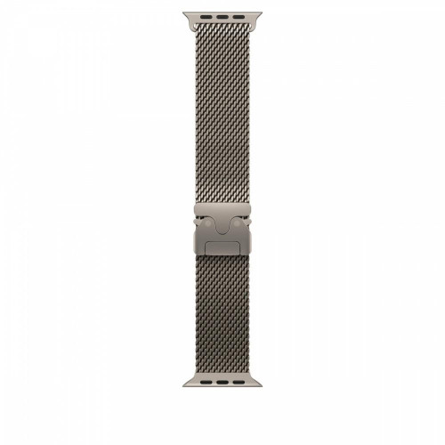 Bransoleta mediolańska z tytanu w kolorze naturalnym do koperty 49 mm - rozmiar M