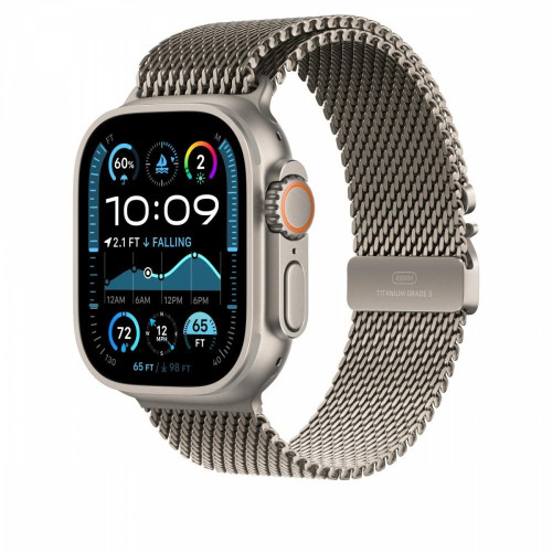 Bransoleta mediolańska z tytanu w kolorze naturalnym do koperty 49 mm - rozmiar M-14818745