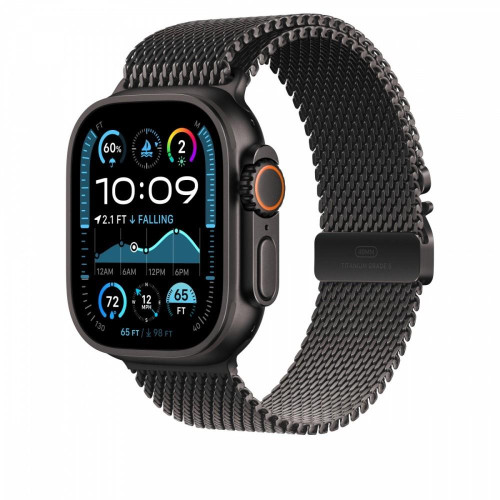 Bransoleta mediolańska z tytanu w kolorze czarnym do koperty 49 mm - rozmiar L-14818757