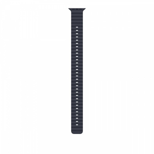 Przedłużka do paska Ocean w kolorze granatu do koperty 49 mm - elementy z tytanu w kolorze naturalnym