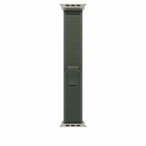 Opaska Trail w kolorze zielonym do koperty 49 mm - rozmiar S/M - elementy z tytanu w kolorze naturalnym