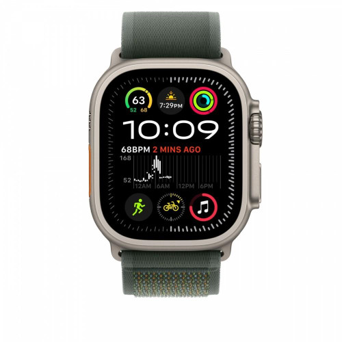 Opaska Trail w kolorze zielonym do koperty 49 mm - rozmiar S/M - elementy z tytanu w kolorze naturalnym-14818806