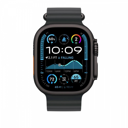 Pasek Ocean w kolorze czarnym do koperty 49 mm - elementy z tytanu w kolorze czarnym-14818836