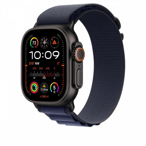 Opaska Alpine w kolorze granatu do koperty 49 mm - rozmiar M - elementy z tytanu w kolorze czarnym-14818853