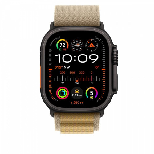 Opaska Alpine w kolorze beżu do koperty 49 mm - rozmiar S - elementy z tytanu w kolorze czarnym-14818860