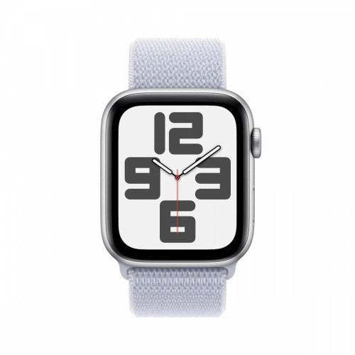 Watch SE GPS + Cellular, koperta 44 mm z aluminium w kolorze srebrnym z opaską sportową w kolorze błękitnego obłoku