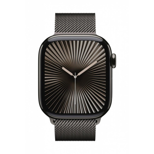 Watch Series 10 GPS + Cellular, koperta 46 mm z tytanu w kolorze łupkowym z bransoletą mediolańską w kolorze łupkow