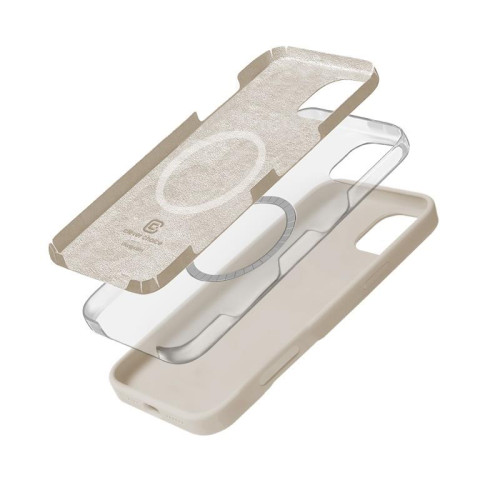 Etui Crong Color Cover Magnetic iPhone 16 Pro MagSafe (kamienny beż)-14821218