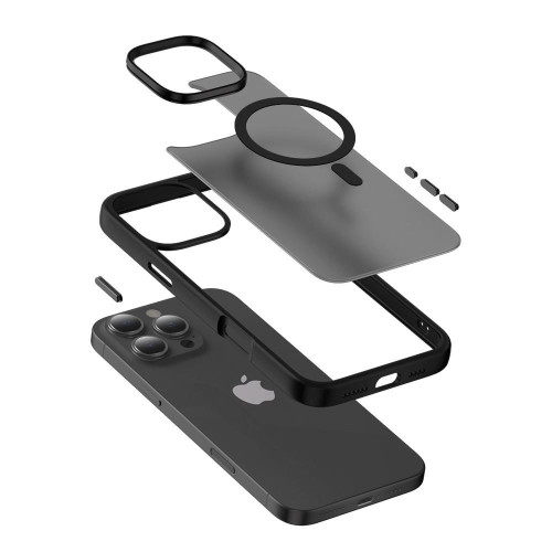 Etui z MagSafe Hybrid Frost MAG Cover do iPhone 16 Pro Max (czarny)-14821270