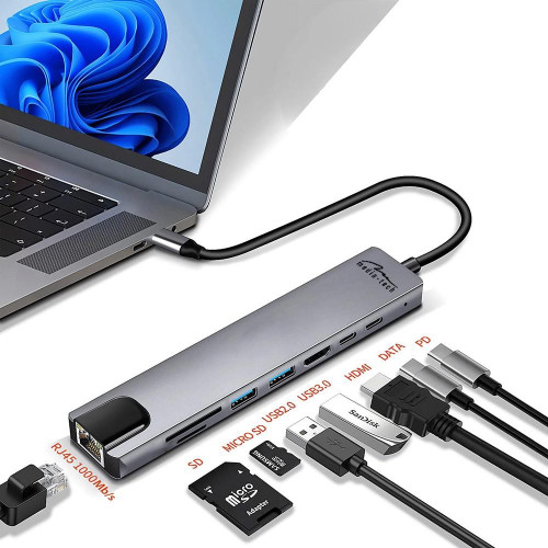 Stacja dokująca 8 IN 1 GIGA LAN HUB MT5046-14822906