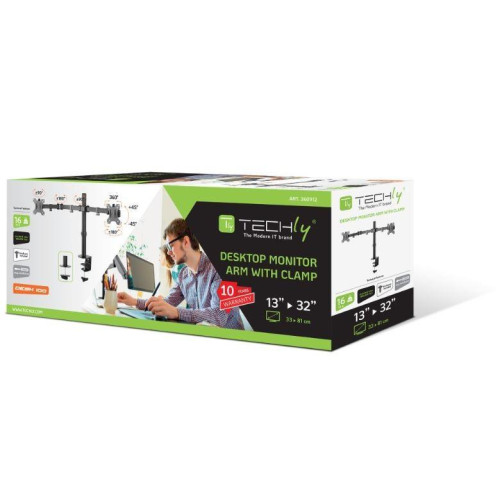 Uchwyt biurkowy na dwa monitory 13-32 cali 8kg-14823051
