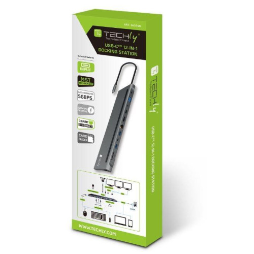 Stacja dokująca notebook USB-C na HDMI/DP/VGA/USB-A/RJ45/SD/USB-C PD-14823143