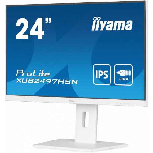 Monitor 24 cale XUB2497HSN-W2 IPS, USB-C Dock, HDMI, DP, 300cd, Pivot, HAS, biały /5y/-14823555