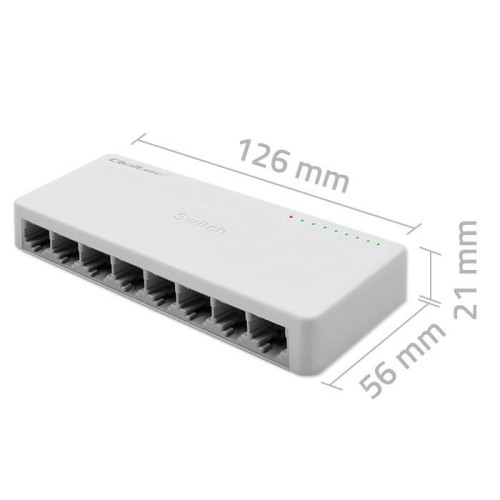 SWITCH przełącznik sieciowy 8 x port RJ45 | 1000Mbps | Fast Ethernet | LAN-14824555