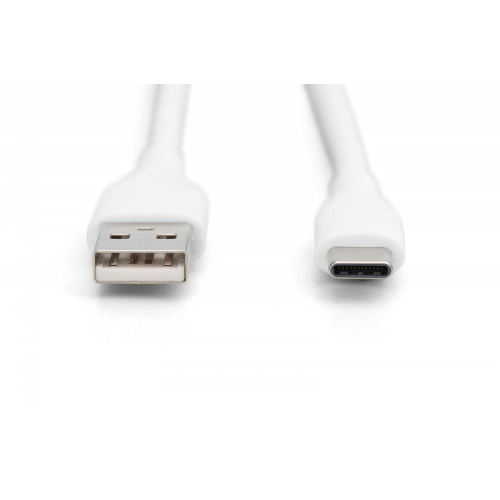 Kabel połączeniowy silikonowy USB-A - USB-C, USB 2.0 60W, 2m Biały-14827190