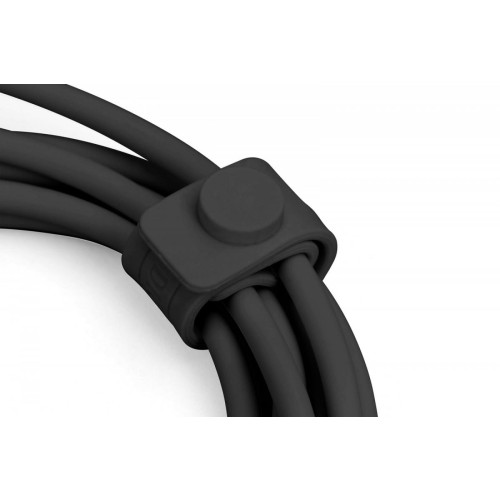 Kabel połączeniowy silikonowy USB-C - Lightning, USB 2.0 60W, certyfikat MFI, 1m Czarny-14827893