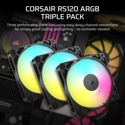Wentylator RS120 ARGB 120mm Fan Triple Pack-14829643