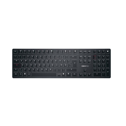 Klawiatura bezprzewodowa X Ultra Low Profile/Cordless USB czarna Niemcy