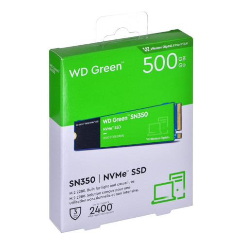Dysk SSD WD Green SN350 WDS500G2G0C (500GB ; M.2 ; PCIe NVMe 3.0 x4)-14872398