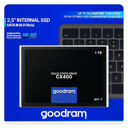 DYSK SSD GOODRAM CX400 Gen2 1TB SATA III 2,5 RETAIL-1494138