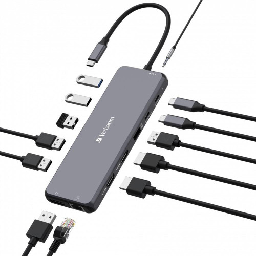 Verbatim CMH-13 USB Type-C 10000 Mbit/s Srebrny-14967622