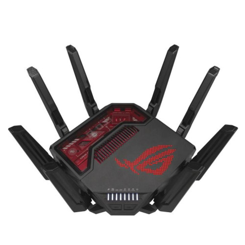 ASUS ROG Rapture GT-BE19000 router bezprzewodowy Multi-Gigabit Ethernet Trójpasmowy (2,4 GHz / 5 GHz / 6 GHz) Czarny, C