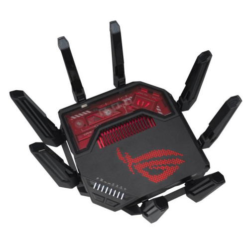 ASUS ROG Rapture GT-BE19000 router bezprzewodowy Multi-Gigabit Ethernet Trójpasmowy (2,4 GHz / 5 GHz / 6 GHz) Czarny, C