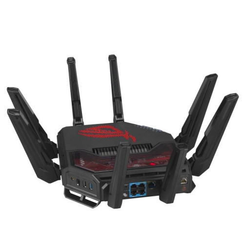 ASUS ROG Rapture GT-BE19000 router bezprzewodowy Multi-Gigabit Ethernet Trójpasmowy (2,4 GHz / 5 GHz / 6 GHz) Czarny, C