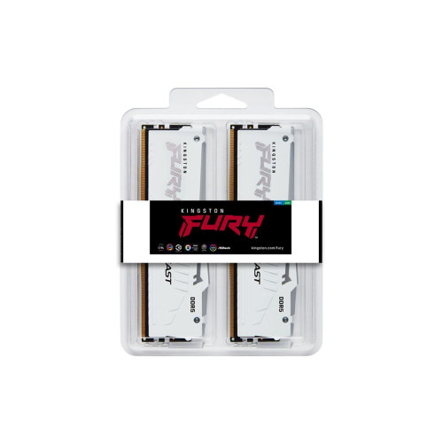KINGSTON DDR5 32GB 6000MT/s CL36 DIMM (Kit of 2) FURY Beast White RGB EXPO-14983717
