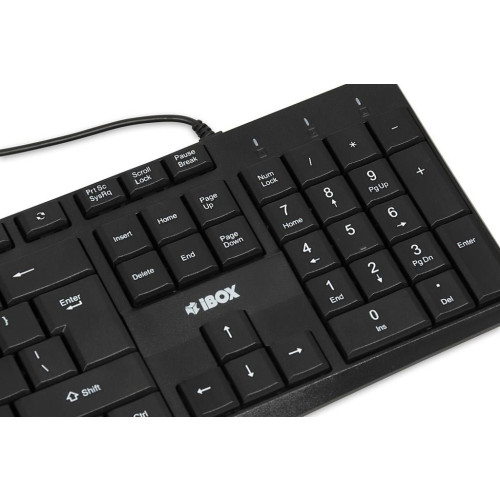 IBOX KLAWIATURA PRZEWODOWA ERIS, BLACK-14984743