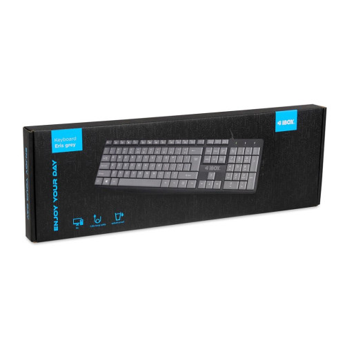 IBOX KLAWIATURA PRZEWODOWA ERIS, GREY-14984750