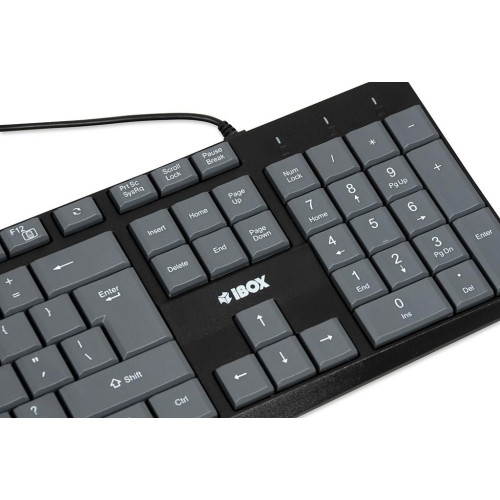 IBOX KLAWIATURA PRZEWODOWA ERIS, GREY-14984751