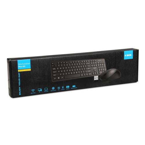 IBOX ZESTAW BEZPRZEWODOWY KLAWIATURA + MYSZ WORKSTATION PRO KIT-14984921
