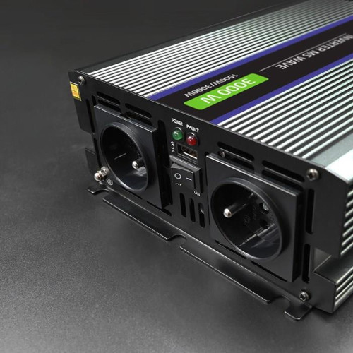 Qoltec Przetwornica napięcia Monolith 3000 MS Wave | 12V na 230V | 1500/3000W | USB-14997460