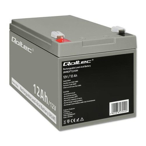 QOLTEC AKUMULATOR AGM | 12V | 12AH-14997580