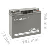 Akumulator AGM | 12V | 20Ah | max. 300A-15032118