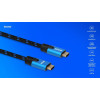Kabel HDMI (M) v2.1, 3m, 8K, miedź, niebiesko-czarny, złote końcówki, ethernet/3D, CL-143-15032222