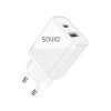 Ładowarka sieciowa USB Quick Charge Power Delivery 3.0 18W +1m kabel USB typ C, LA-05 C-15032255