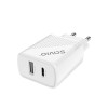 Ładowarka sieciowa USB Quick Charge Power Delivery 3.0 18W +1m kabel USB typ C, LA-05 C-15032259