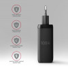 ACU-DPQ100 Ładowarka sieciowa GaN 100W, 3x port (USB-A + dual USB-C) PD3.0/QC4+/PPS/Apple Czarna-15033353