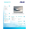 Notebook Zenbook S 14 UX5406SA-PV030W Ultra 7 258V 32GB/1TB-15035548