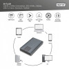 Obudowa/Stacja klonująca USB 3.1 Typ C na dyski SSD M.2 NVMe 20 Gbps aluminiowa, beznarzędziowa-15036023