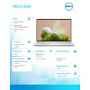 Notebook XPS 13 9350 Win11Pro Ultra 7 256V/16GB/512GB SSD/13.4 FHD+ AntiGlare/Arc/FgrPr/FHD/IR Cam/Mic/WLAN + BT/Backlit