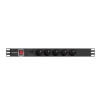 Listwa zasilająca rack PDU 19 cali 1U 16A 5x230V 2m czarna-15042754