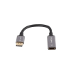Adapter Displayport(M)- HDMI(F)8K na kablu 20cm srebrny-15042823