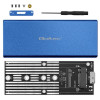 QOLTEC OBUDOWA NA DYSK M.2 SSD | SATA | NGFF | USB 3.0 | SUPER SPEED 5GB/S | 2TB | NIEBIESKI-15048526