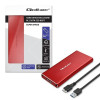 QOLTEC OBUDOWA NA DYSK M.2 SSD | SATA | NGFF | USB 3.0 | SUPER SPEED 5GB/S | 2TB | CZERWONY-15048538
