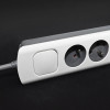 QOLTEC LISTWA ZASILAJĄCA ANTYPRZEPIĘCIOWA | 6 GNIAZD | 2 X USB | 1.8M | BIAŁO-SZARA-15052532