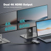 Stacja dokująca USB Typ C 8-portów 2x HDMI 4K/60Hz PD 3.0-15066596