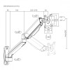 Uchwyt ścienny monitora 17-32 cale 9kg MC-332 długie ramię-15067346